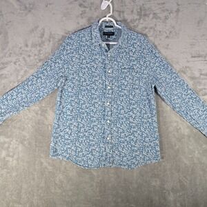 Banana Republic Floral Shirt Untucked Fit Button Down Long Sleeve Large‎